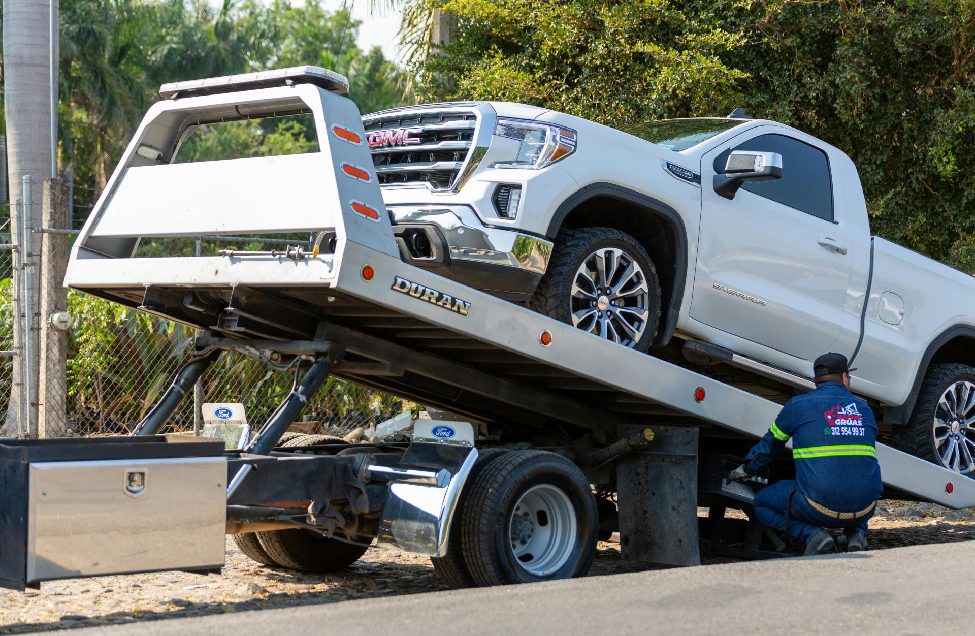 A Car on a Tow Truck